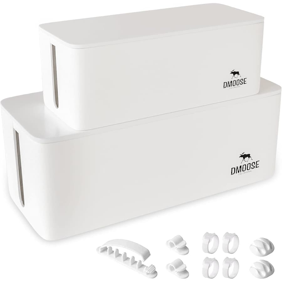 DMoose Cable Management Box 2-Pack: $17.49