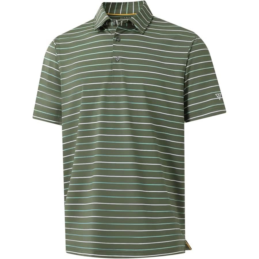 Maelreg Men's Moisture-Wicking Performance Golf Polo Shirt: $9