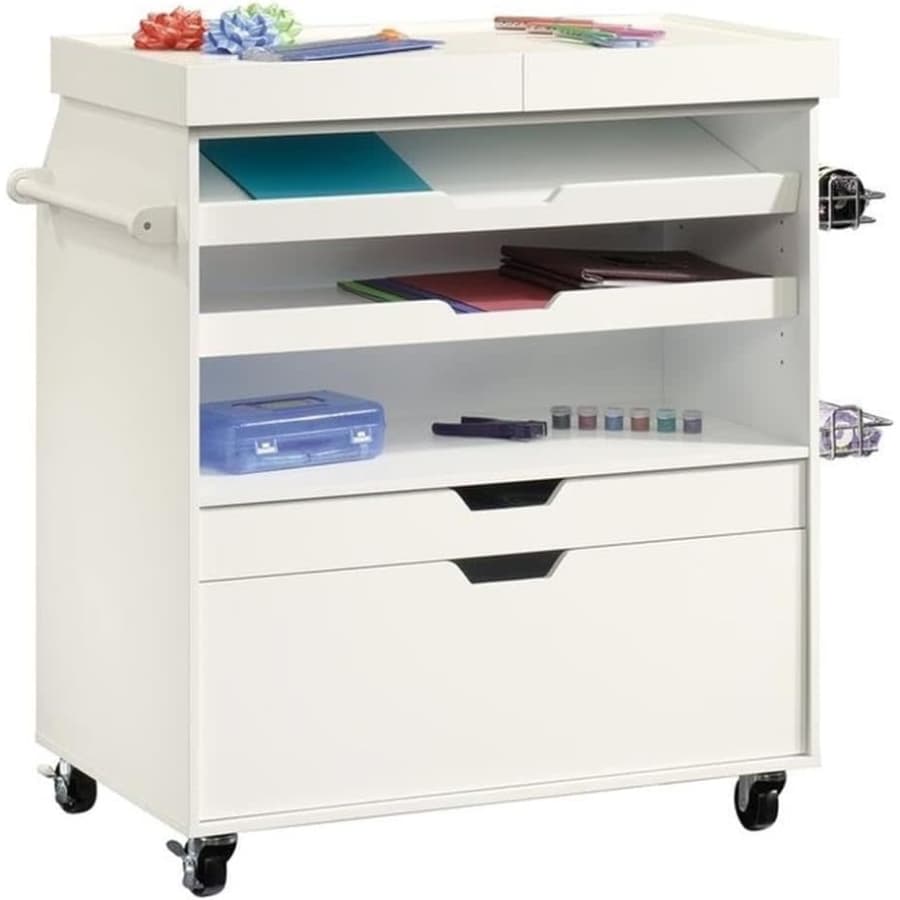 Sauder Craft Pro Series Cart, White Finish: $166.99