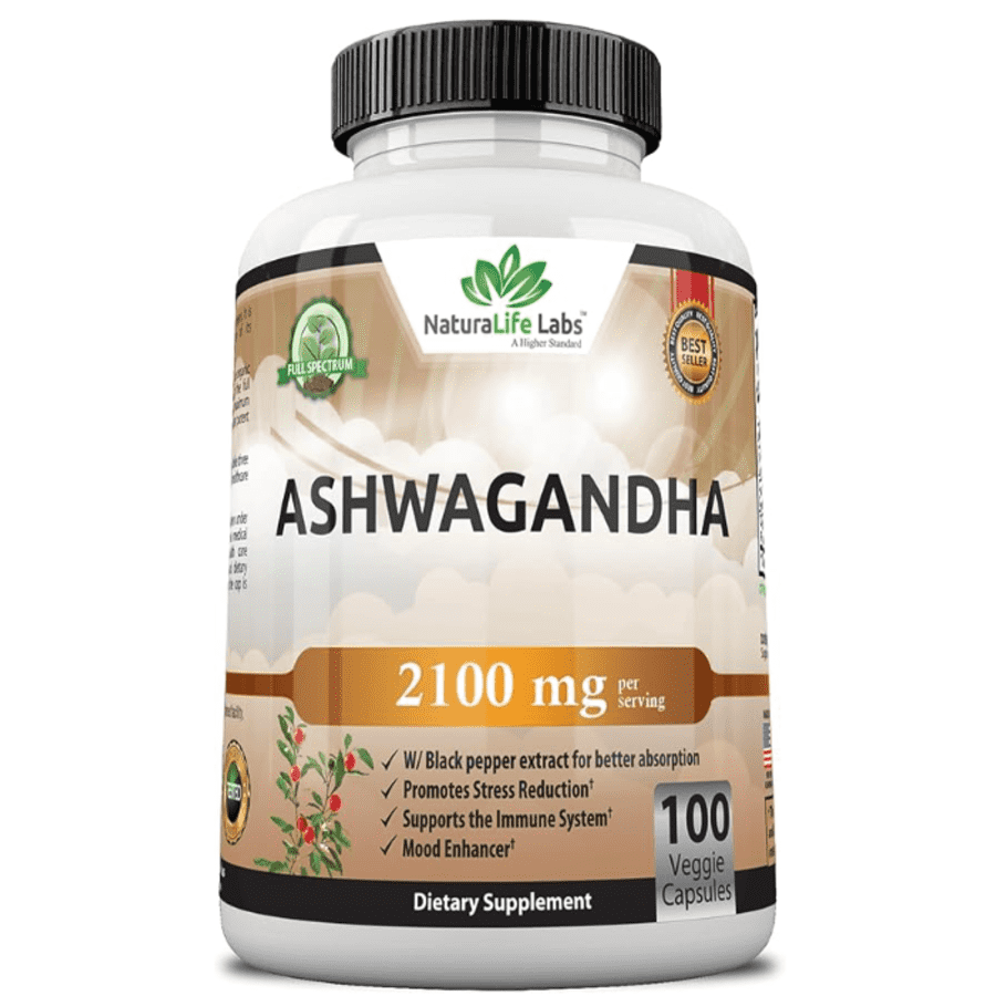 NaturaLife Labs 100-Count 2100mg Organic Ashwagandha: $11 via Subscribe & Save