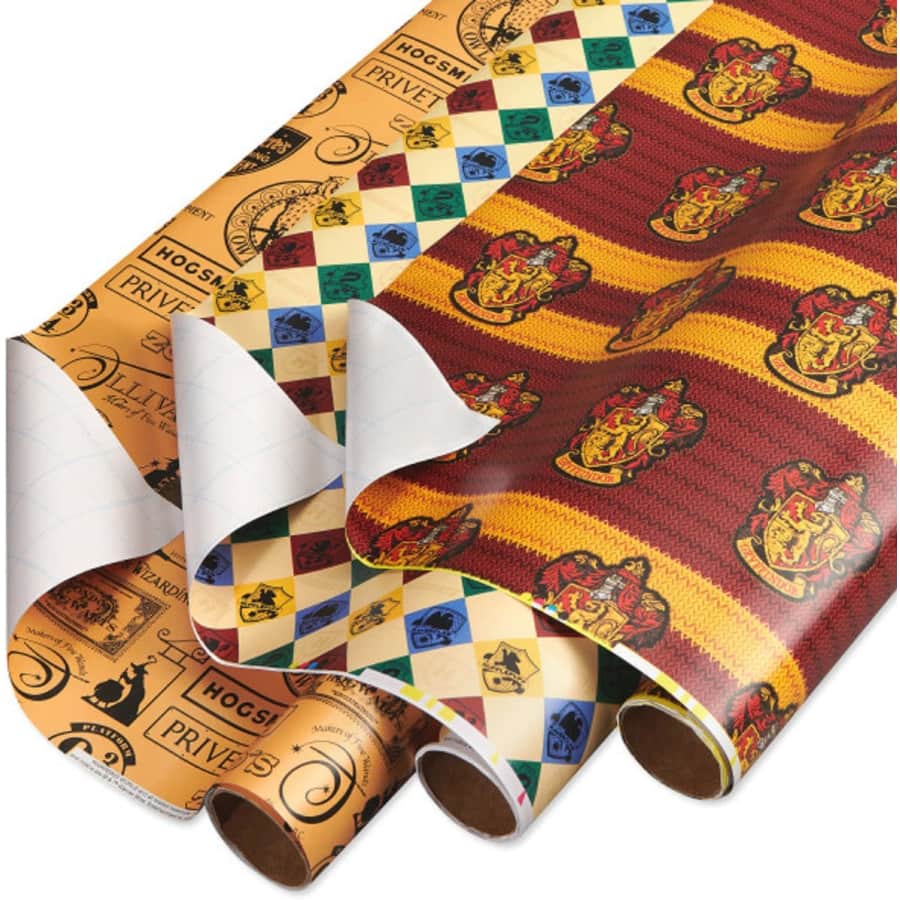 Harry Potter Wrapping Paper Roll Set 3-Pack: $9.50