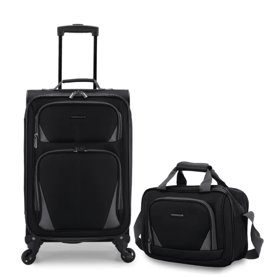 U.S. Traveler Forza 2-Piece Softside Rolling Suitcase Luggage Set: $52 U.S. Traveler Forza 2-Piece Softside Rolling Suitcase Luggage Set: $52
