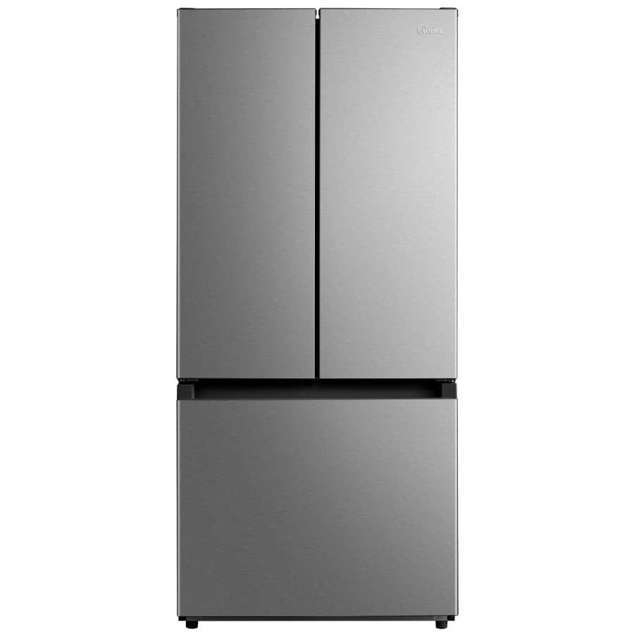 Midea 18.4-cu ft 3 -Door 30" French Door Refrigerator w/ Ice Maker Kit: $899