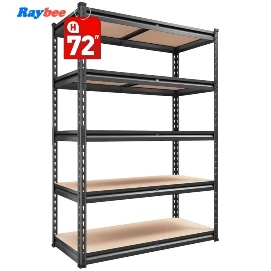Raybee 5-Tier Shelving Unit: $52 Raybee 5-Tier Shelving Unit: $52