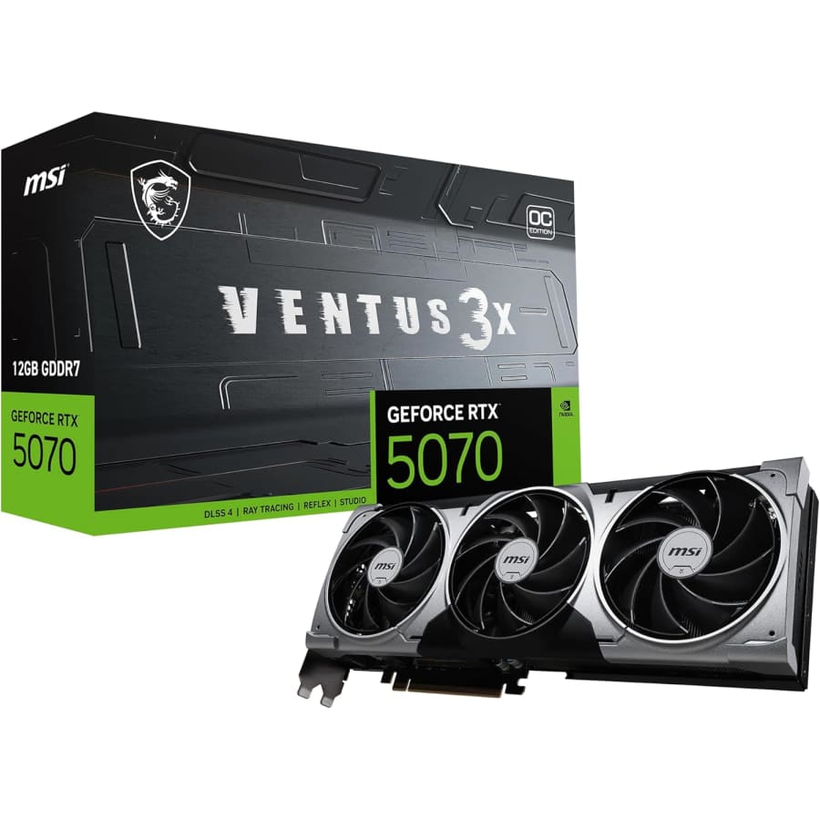 MSI Ventus 3X OC GeForce RTX 5070 12GB Graphics Card: $579.99 MSI Ventus 3X OC GeForce RTX 5070 12GB Graphics Card: $579.99