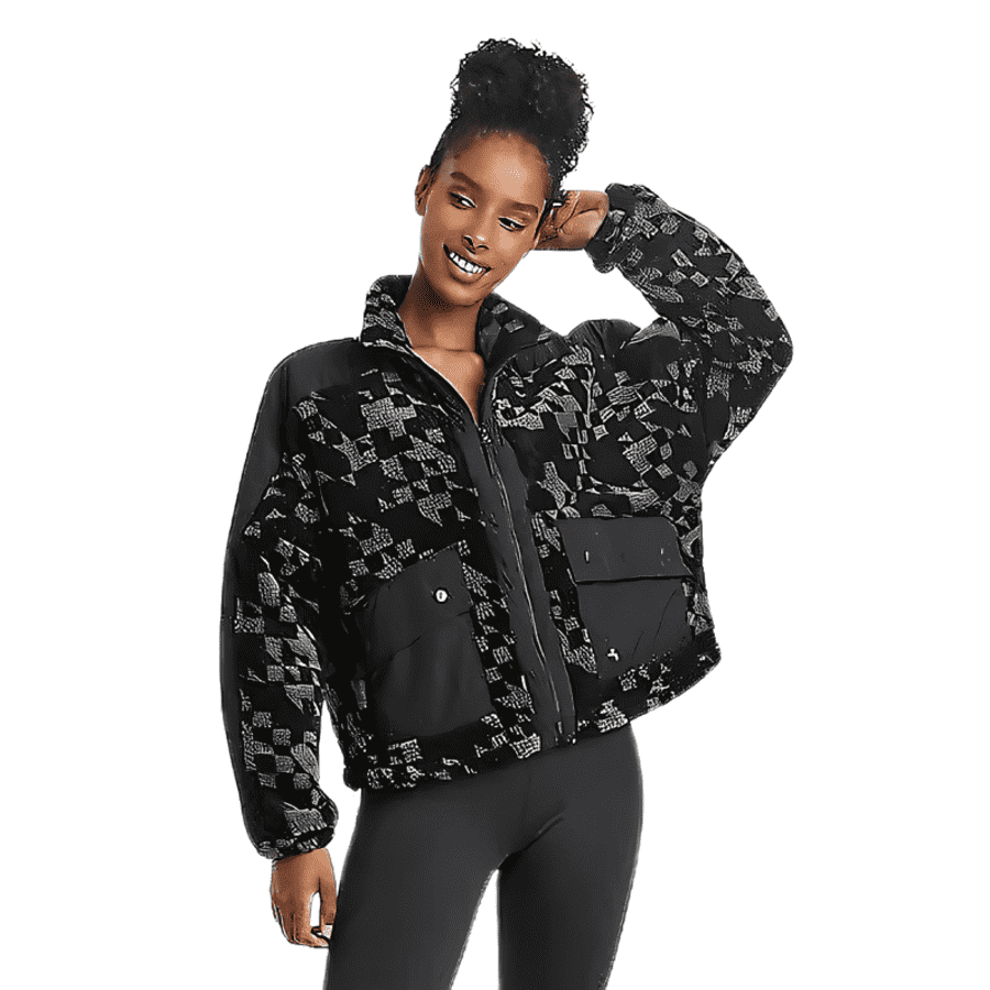 Joylab Women's Printed High Pile Fleece Jacket: $9.99