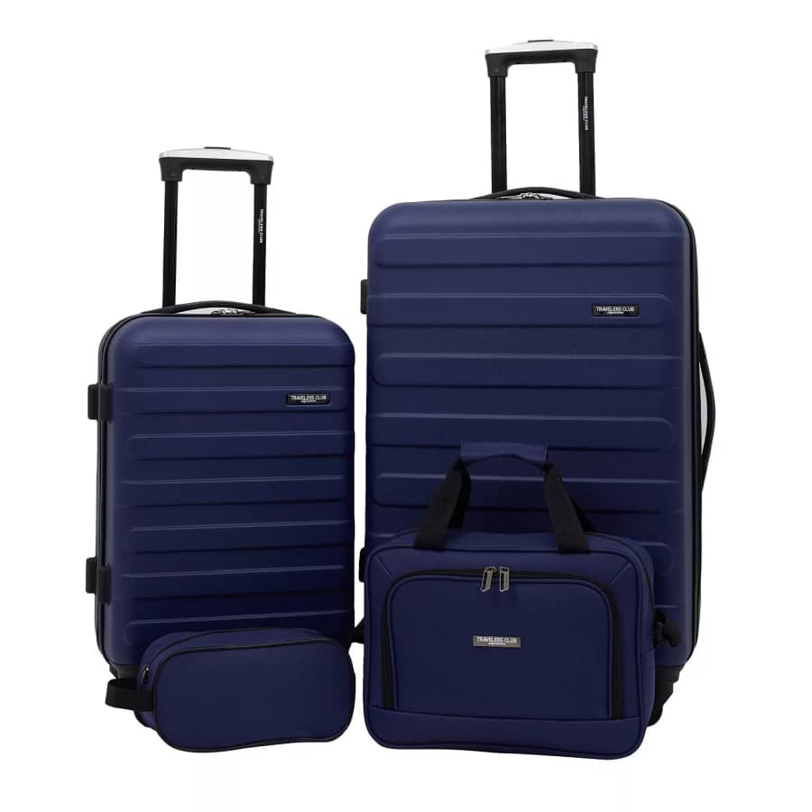 Traveler's Club Austin 4-Piece Hardside Luggage Set: $100 Traveler's Club Austin 4-Piece Hardside Luggage Set: $100
