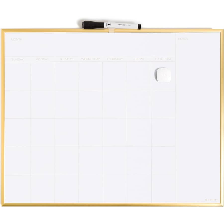 U Brands 20x16" Magnetic Dry Erase Calendar Board: $12.60 U Brands 20x16" Magnetic Dry Erase Calendar Board: $12.60