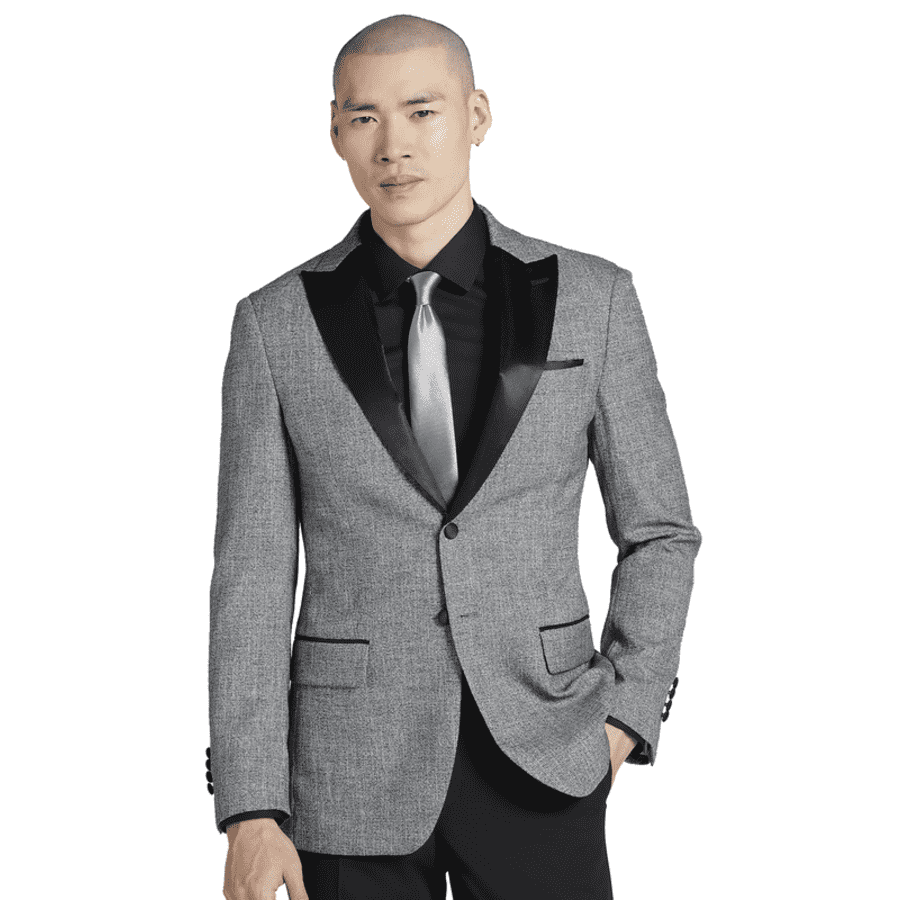 Egara Men's Slim Fit Satin Trim Dinner Jacket: $30