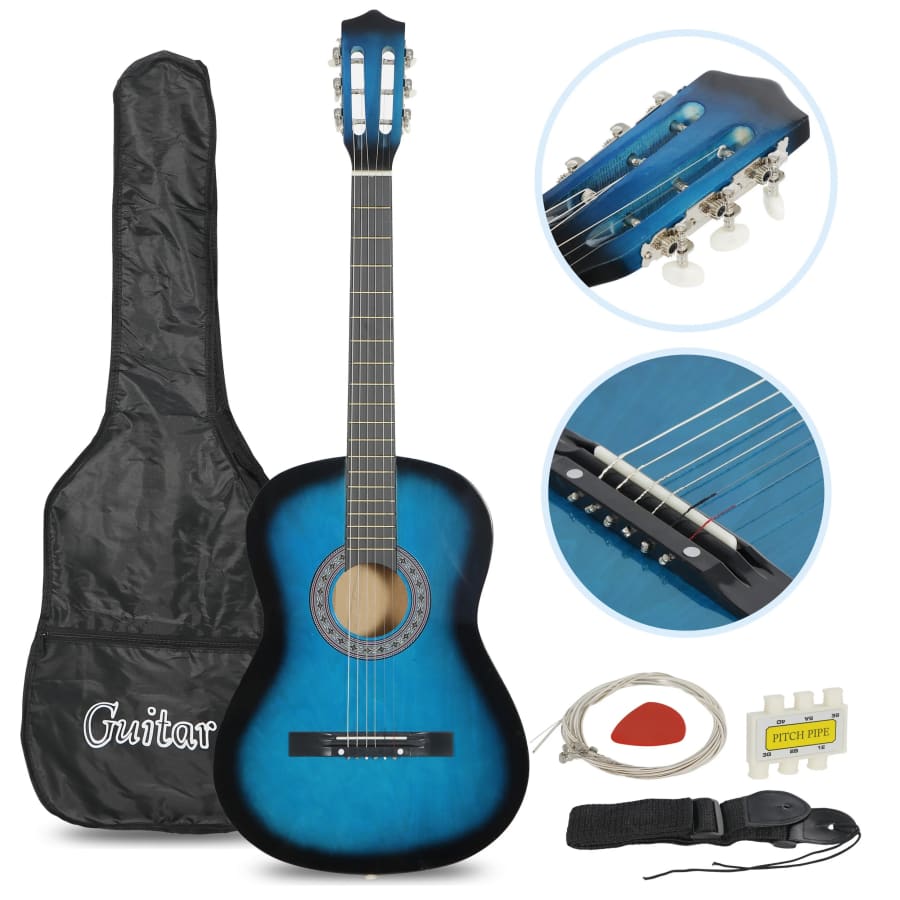 Zeny 38" Beginner Acoustic Guitar: $35