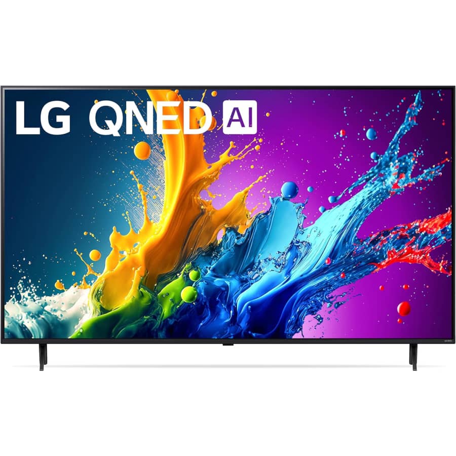 LG 43" Class 43QNED80TUC Series 4K Smart TV (2024): $377 LG 43" Class 43QNED80TUC Series 4K Smart TV (2024): $377