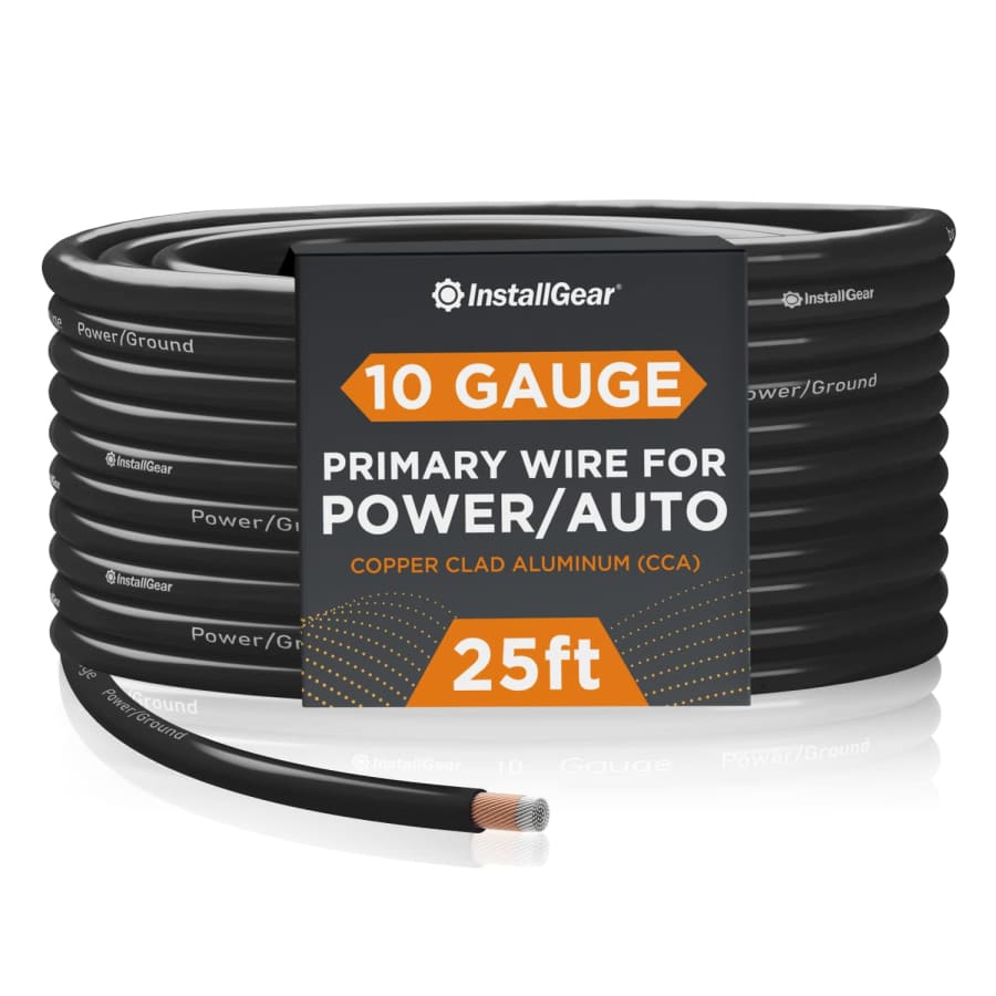 Installgear 10 Gauge AWG CCA 25-Foot Power Ground Wire Cable: $9