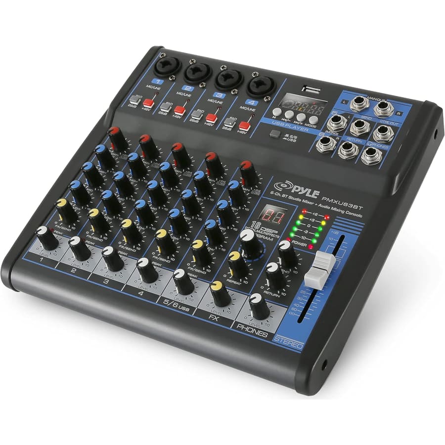Pyle 6-Channel Audio Mixer with Bluetooth & USB: $78.99