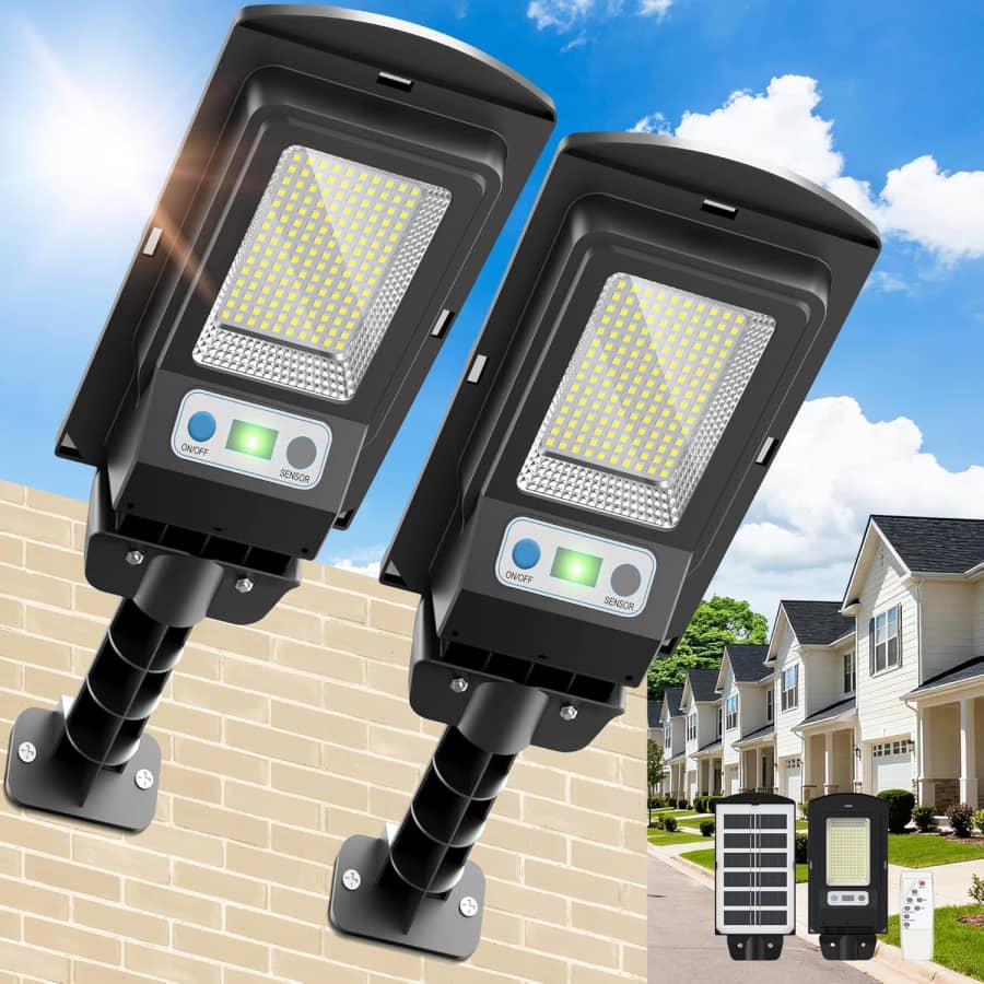 WYWNA IP66 Waterproof Solar Street Light 2-Pack: $19.99
