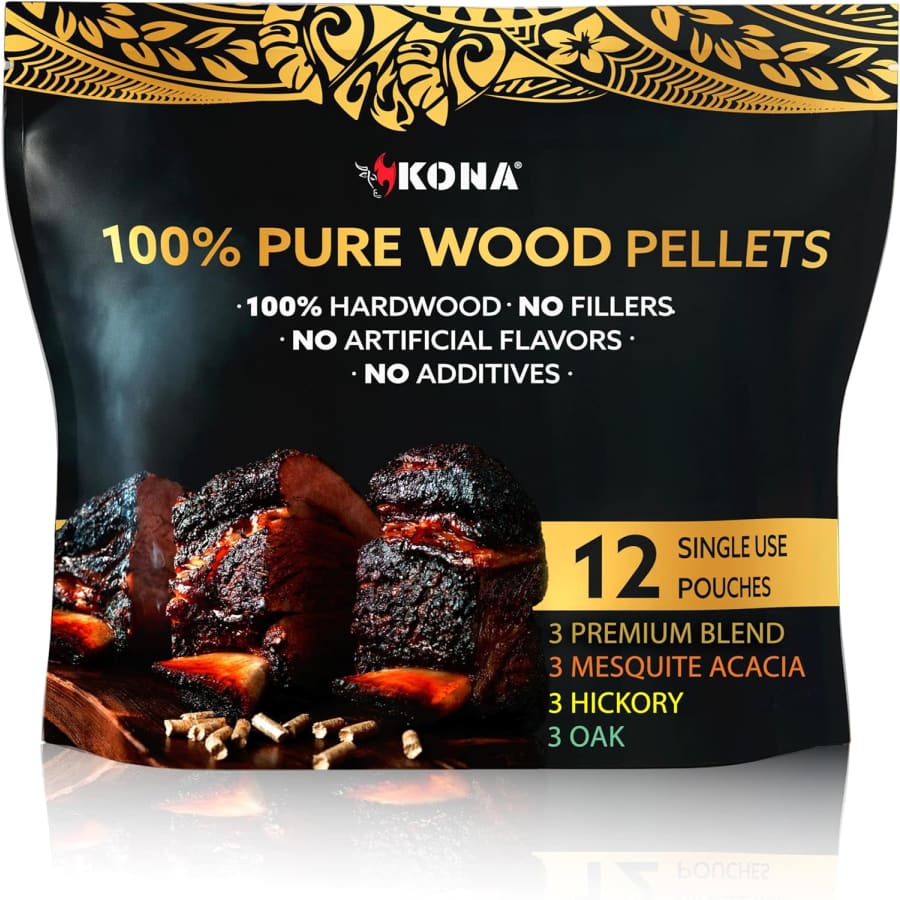 Kona Wood Pellet 12-Pack for The Ninja Woodfire Grill: $20 w/ Prime