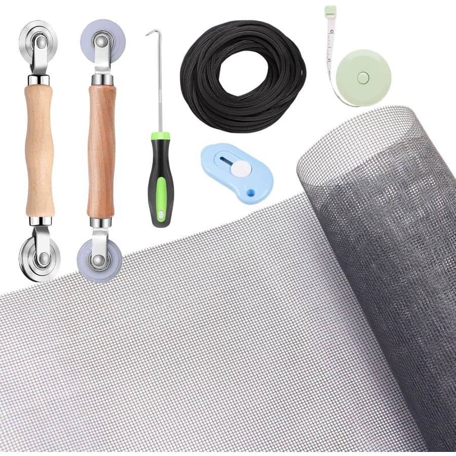48" x 118" Windows Screen and Screen Door Repair Kit: $18 48" x 118" Windows Screen and Screen Door Repair Kit: $18