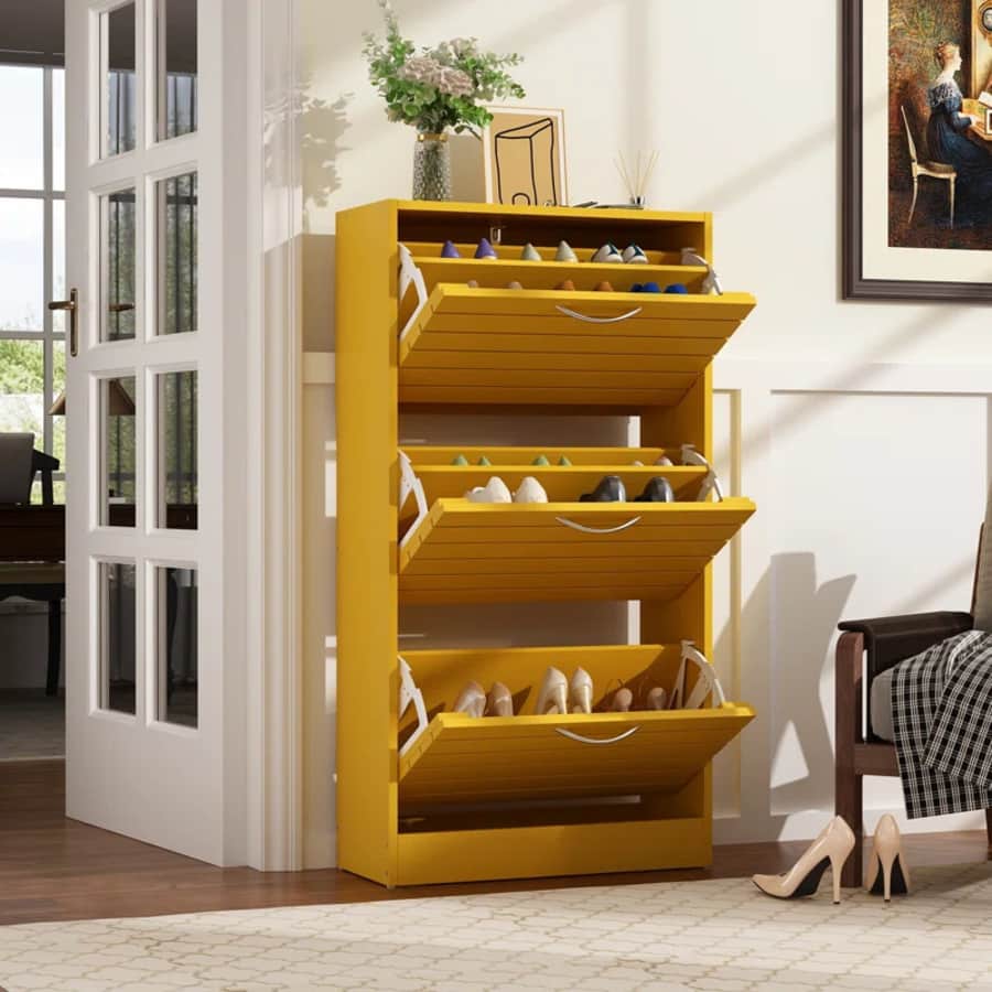 Loon Peak 42" 12-Pair Shoe Cabinet: From $69 Loon Peak 42" 12-Pair Shoe Cabinet: From $69