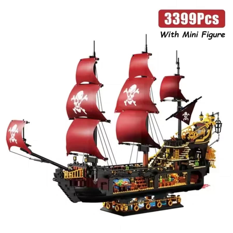 3,399-Piece Phantom Queen Pirate Ship Building Set: $33.83 3,399-Piece Phantom Queen Pirate Ship Building Set: $33.83