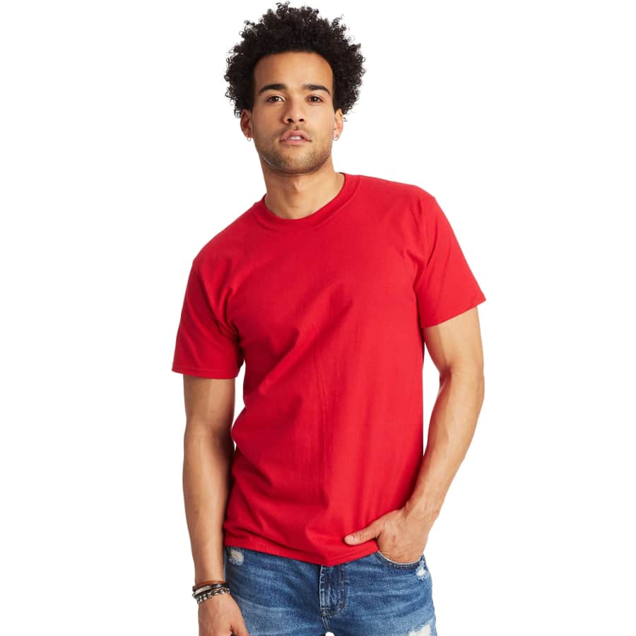 Hanes Men's Beefy Heavyweight Cotton T-Shirt: $3.52