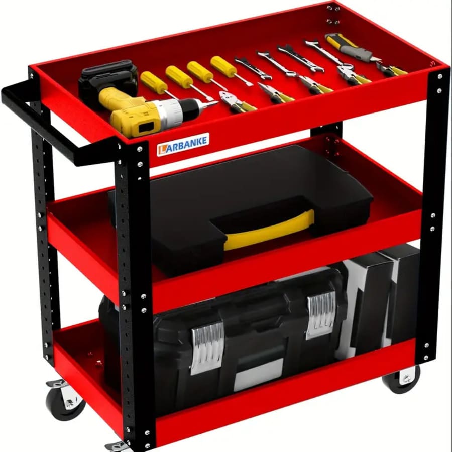 3-Layer Rolling Tool Cart: $59 3-Layer Rolling Tool Cart: $59