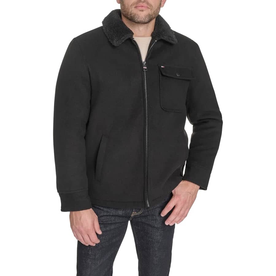 Tommy Hilfiger Men's Wool Blend Jacket: $51