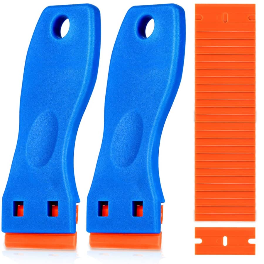 Plastic Razor Blade Scraper Tool 2-Pack w/ 60 Replacement Blades: $6.97