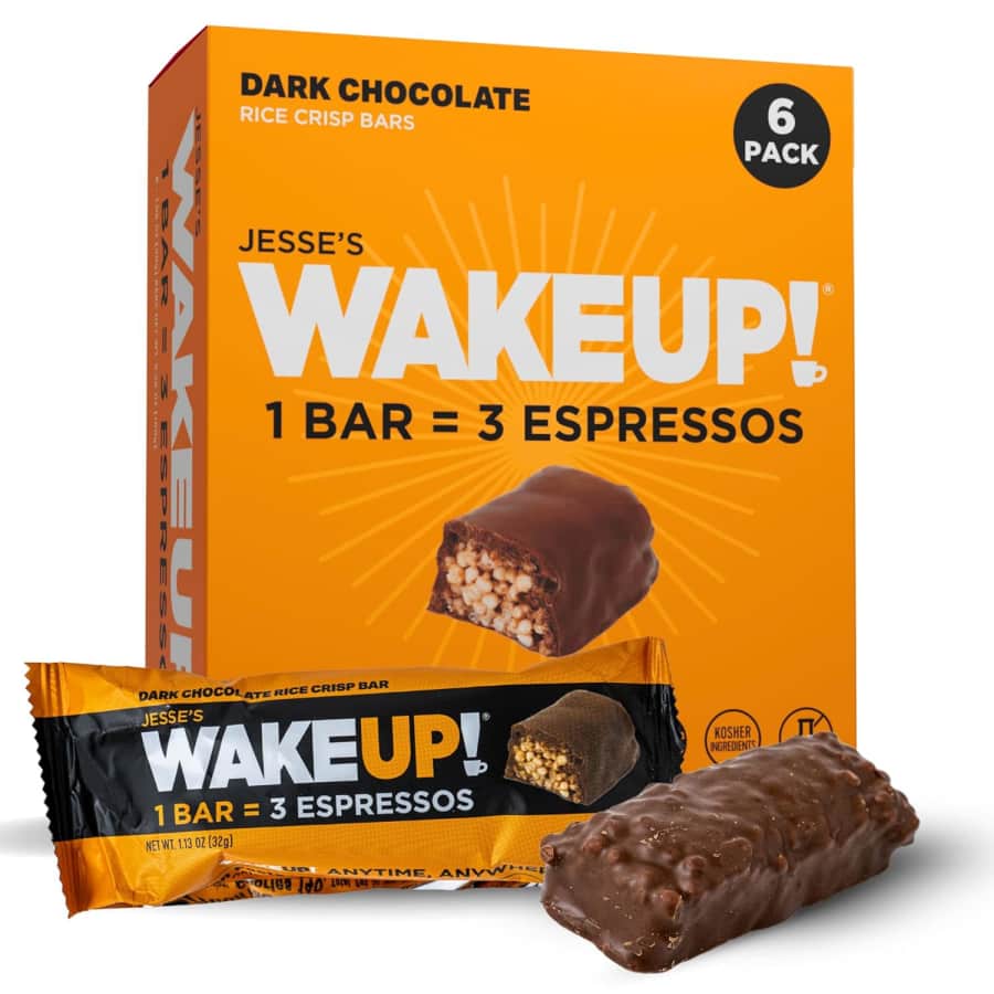 Jesse's Wake Up! 350mg Caffeine Protein Bar 6-Pack: $13.21