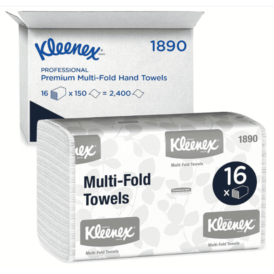 Kleenex 150-Count Multi-Fold 1-Ply Hand Towels 16-Pack: $38 via Subscribe & Save Kleenex 150-Count Multi-Fold 1-Ply Hand Towels 16-Pack: $38 via Subscribe & Save