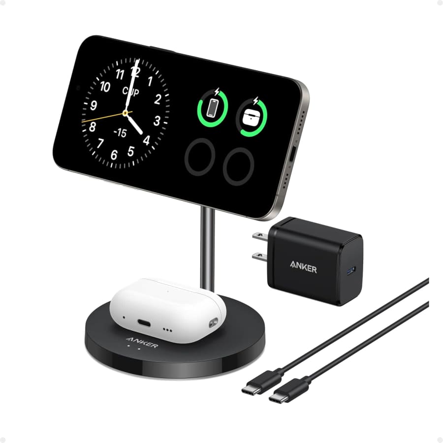 Anker MagGo Qi2 2-in-1 Wireless Charging Station: $45