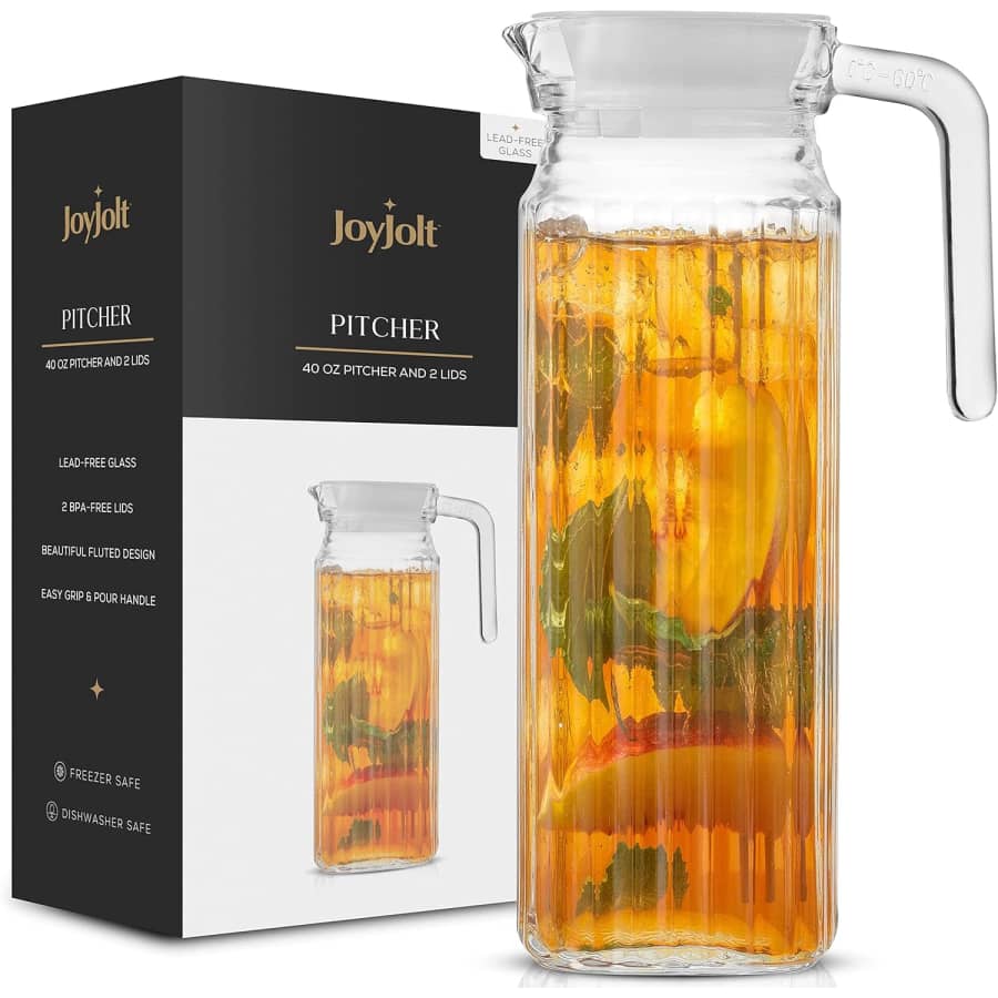 JoyJolt 40-oz. Glass Pitcher: $7.99 JoyJolt 40-oz. Glass Pitcher: $7.99