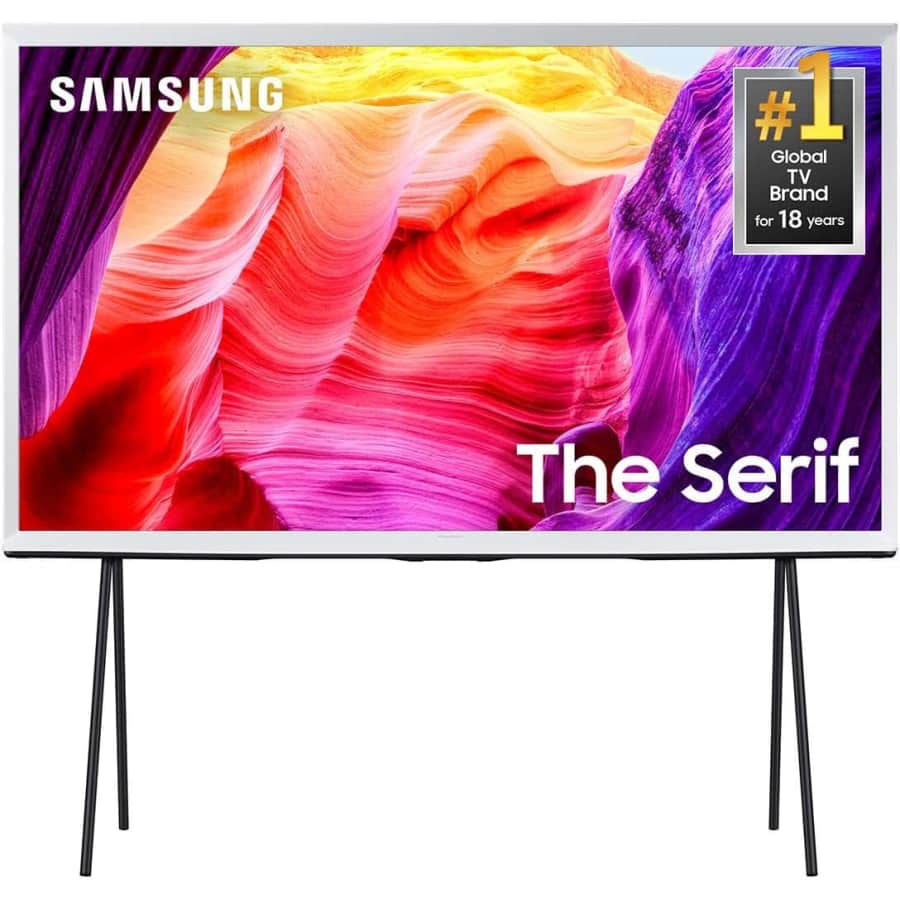 Samsung The Serif LS01D 4K HDR Anti-Reflection UHD Smart TVs: Up to $300 off Samsung The Serif LS01D 4K HDR Anti-Reflection UHD Smart TVs: Up to $300 off