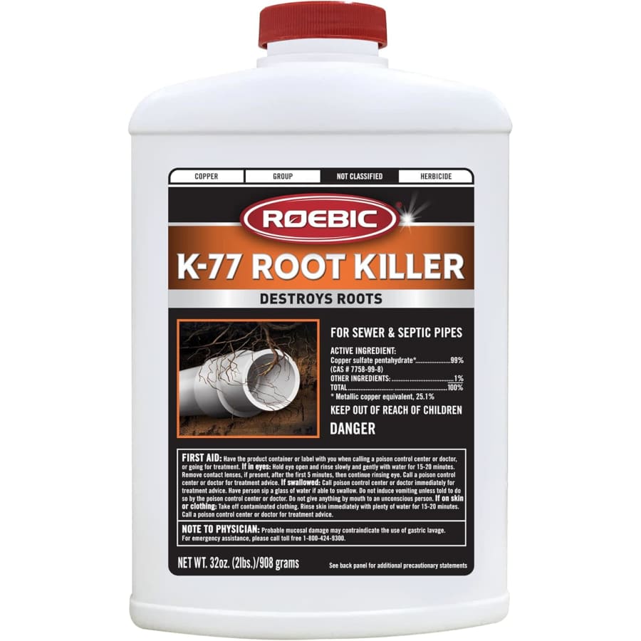 Roebic K-77 Root Killer 32-oz. Bottle: $14