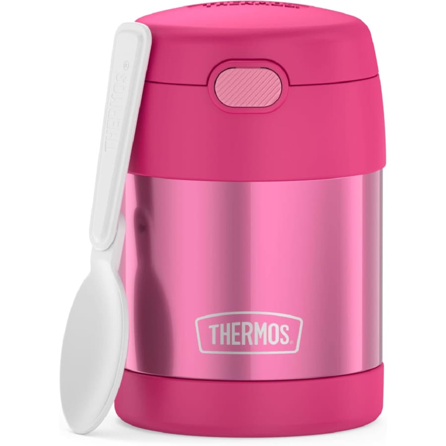 Thermos Funtainer 10-oz. Stainless Steel Vacuum-Insulated Food Jar w/ Folding Spoon: $12