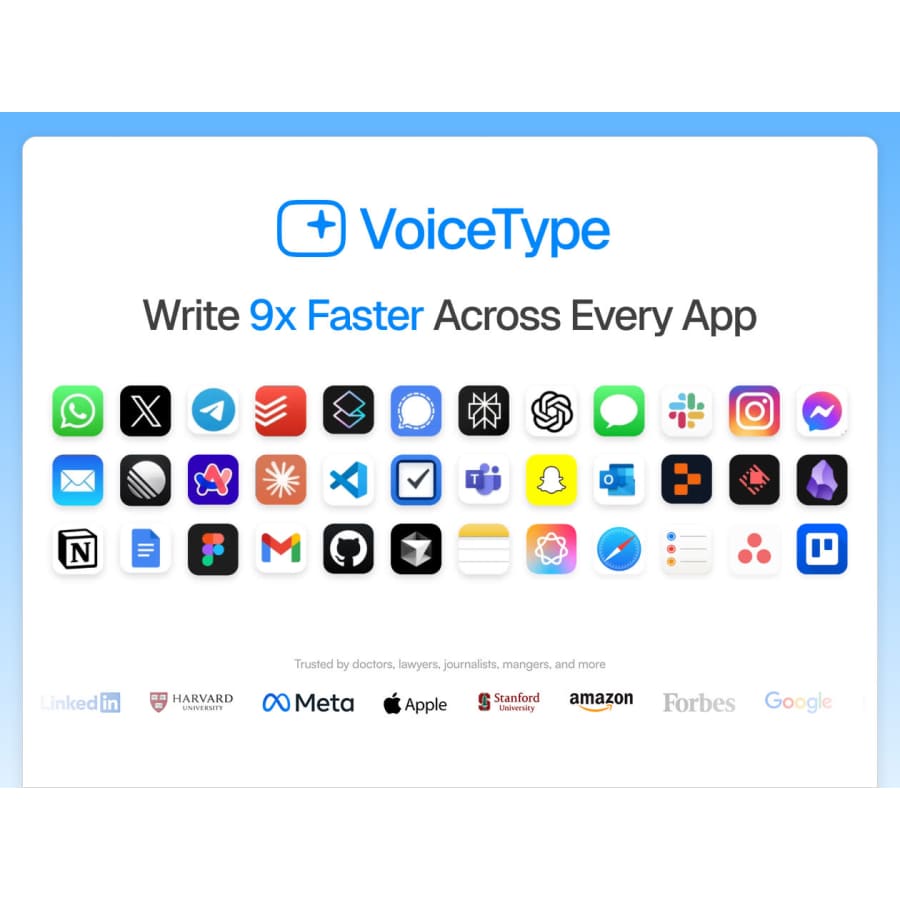 VoiceType AI Voice-to-Text: Lifetime subscription for $30 VoiceType AI Voice-to-Text: Lifetime subscription for $30