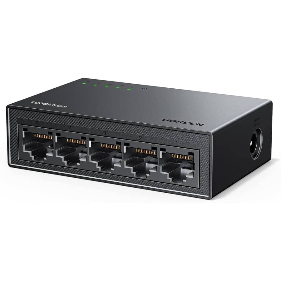 UGREEN 5-Port Ethernet Switch: $7.99