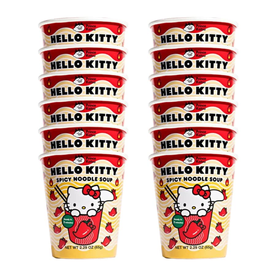 A-Sha Hello Kitty Spicy Noodle Soup 12-Pack: $12