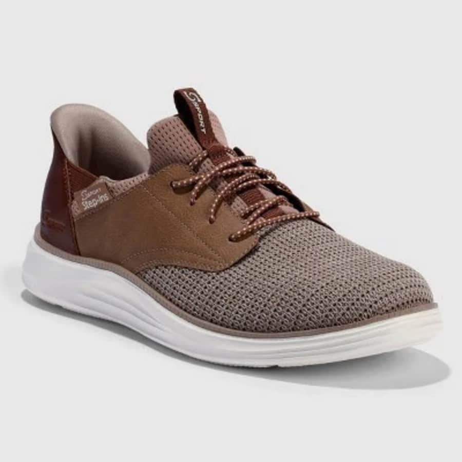 S Sport by Skechers Men's Mesh Leather Slip-On Sneakers: $20.99
