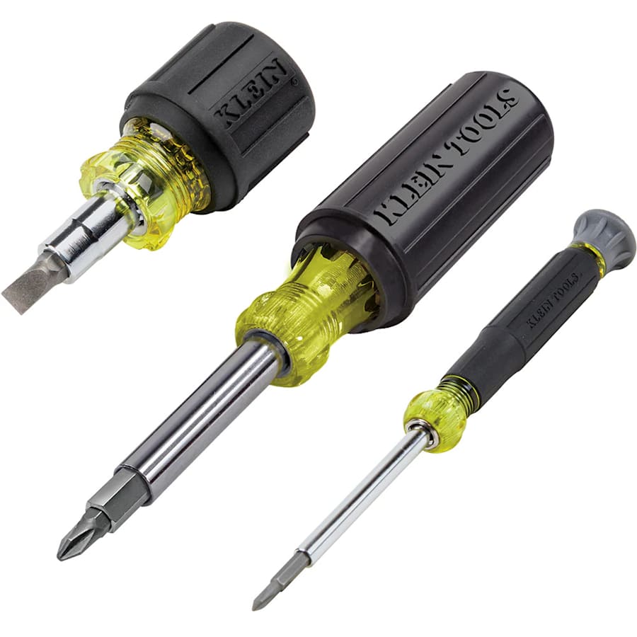 Klein Tools 3-Piece Multi-Bit Screwdriver/Nut Driver Set: $20