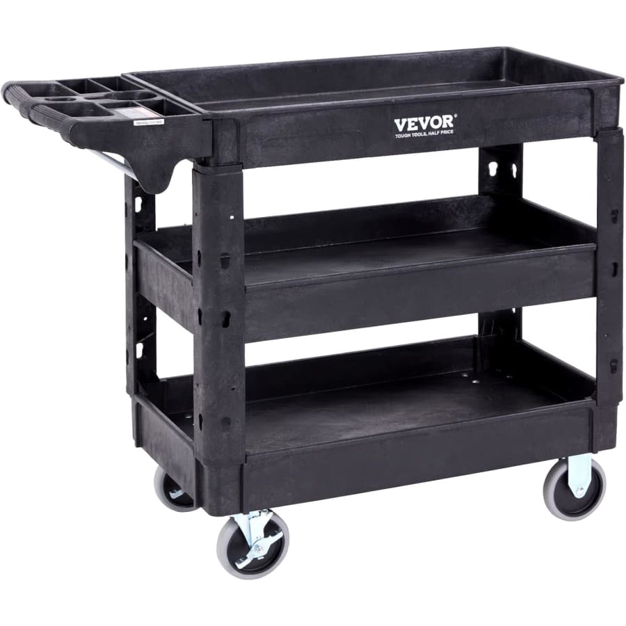 Vevor 3-Shelf Utility Cart: $90 Vevor 3-Shelf Utility Cart: $90