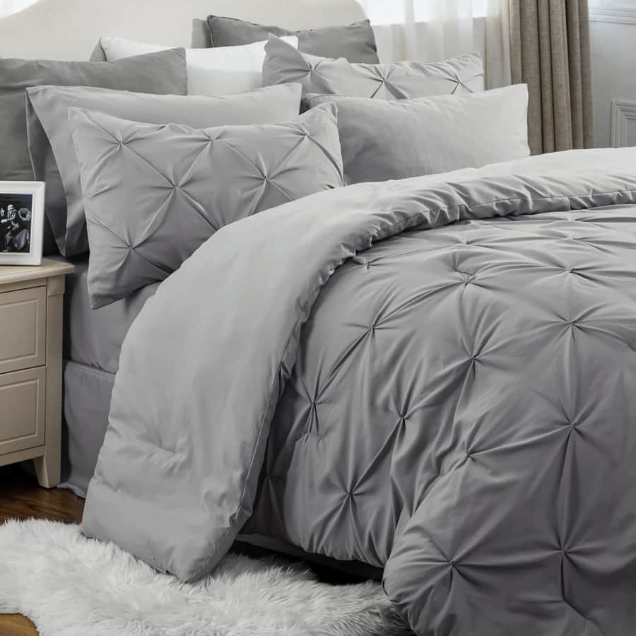 Bedsure 7-Piece King Comforter Set: $40 Bedsure 7-Piece King Comforter Set: $40