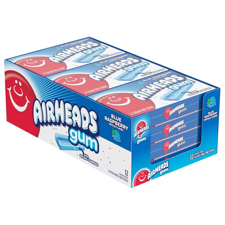 Airheads 14-Stick Blue Raspberry Gum 12-Pack: $6.57 via Sub & Save