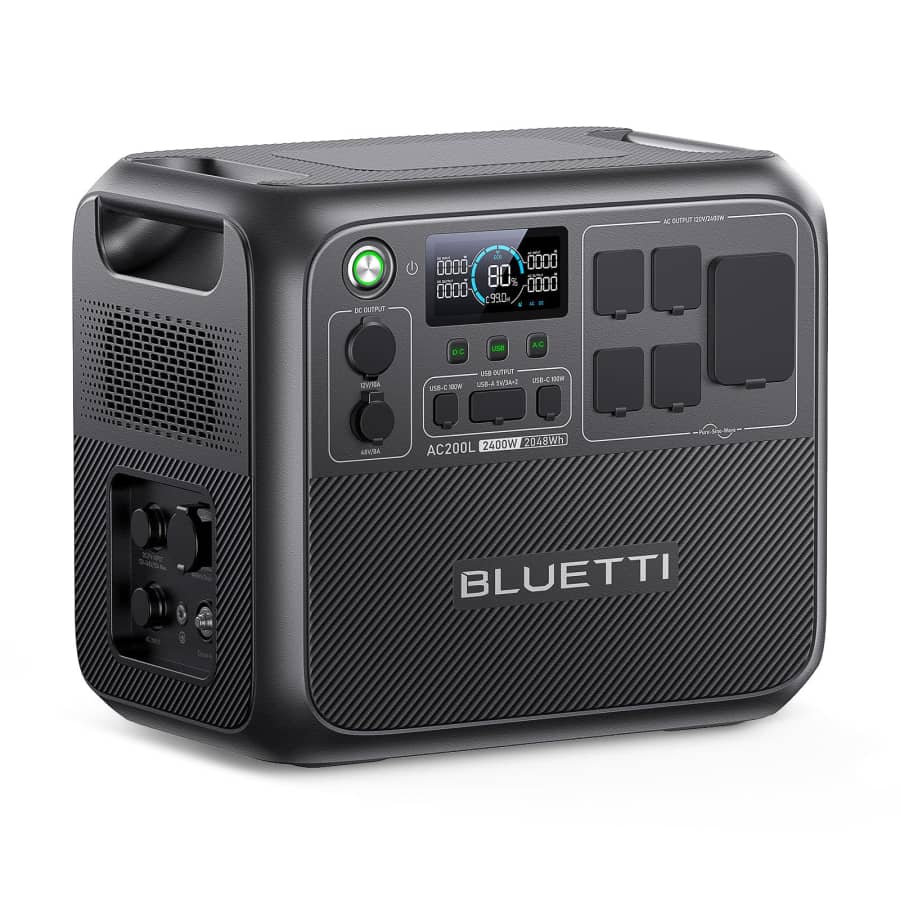 Bluetti AC200L 2,400W Portable Power Station: $699 Bluetti AC200L 2,400W Portable Power Station: $699