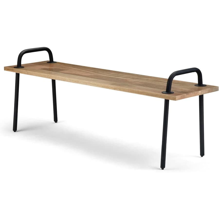 Simplihome Berkeley Solid Mango Wood Entryway Bench: $84.85