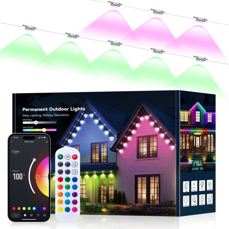 LemonLovely 100-Foot Smart RGB Permanent Outdoor Lights: $37 w/ Prime LemonLovely 100-Foot Smart RGB Permanent Outdoor Lights: $37 w/ Prime