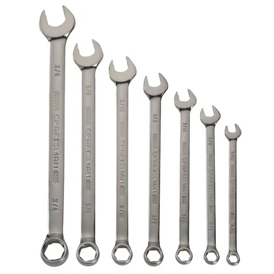 Craftsman Overdrive 7-Piece 6-Point SAE Combination Wrench: $30 in cart Craftsman Overdrive 7-Piece 6-Point SAE Combination Wrench: $30 in cart
