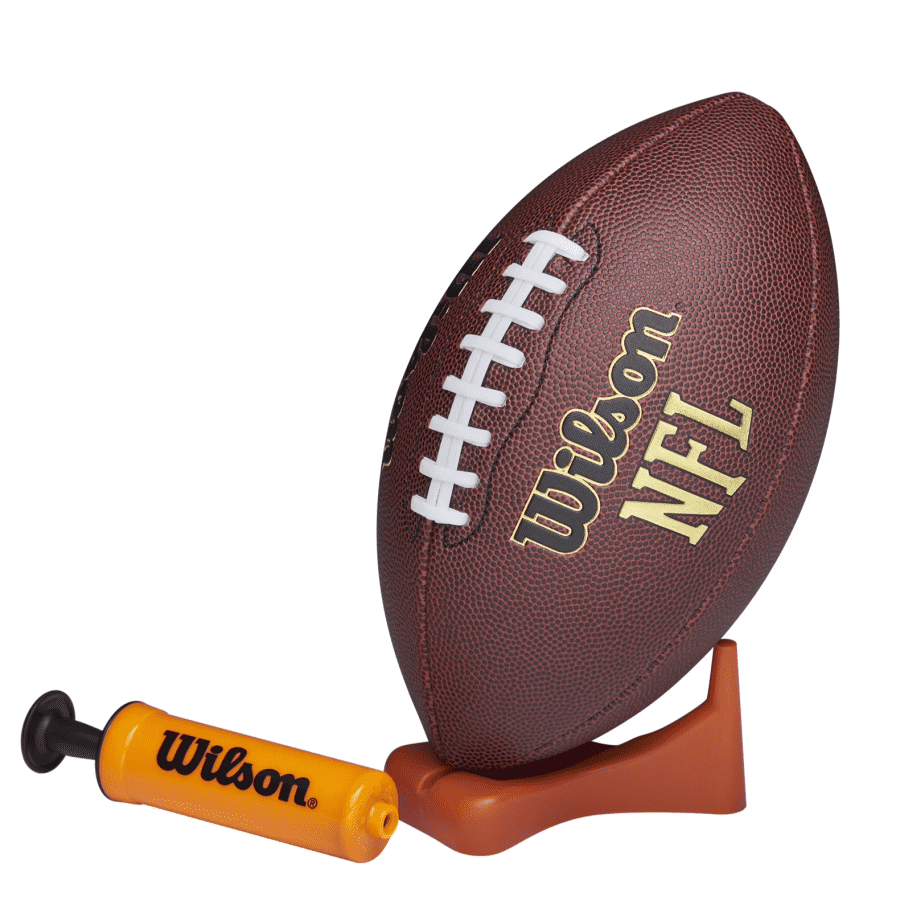 Wilson NFL Tailgate Time Junior Football with Pump and Tee: $9.94 Wilson NFL Tailgate Time Junior Football with Pump and Tee: $9.94