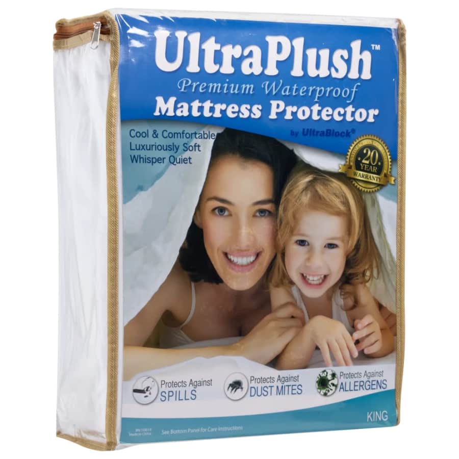 UltraBlock UltraPlush King Mattress Protector: $10