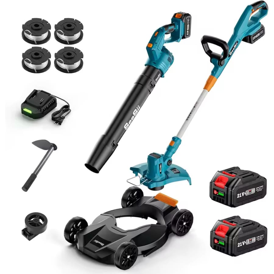 Seesii 3-in-1 Cordless Leaf Blower/Mower/String Trimmer Combo Kit: $90.56