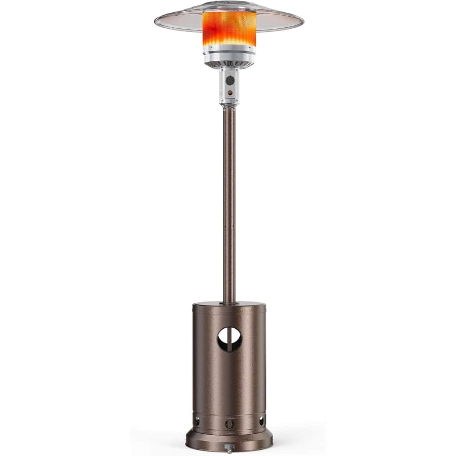 Smug 48,000-BTU Propane Outdoor Patio Heater w/ Wheels: $89.40