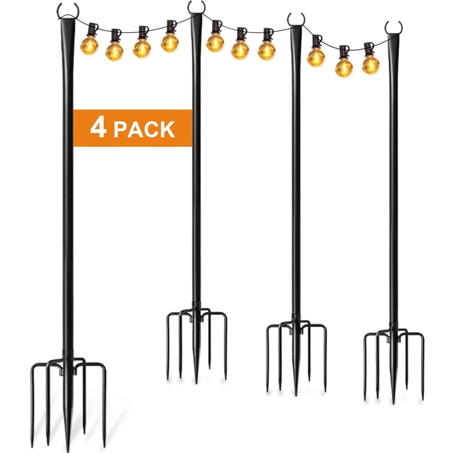 String Light Pole 4-Pack: $40 String Light Pole 4-Pack: $40
